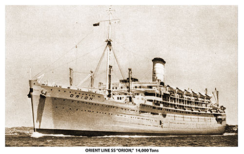SS Orion (1935) of the Orient Line.