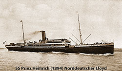 SS Prinz Heinrich (1894) of the Norddeutscher Lloyd.