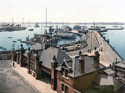 The Piers at Southampton, 1905.