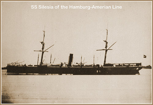 The Steamship SS Silesia of the Hamburg-American Line, 1869-1887.