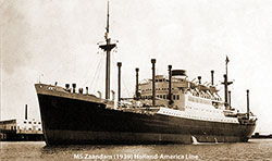 MS Zaandam (1939) of the Holland-America Line.
