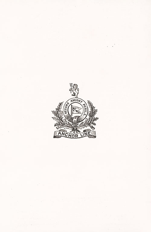 GGA Image ID # 1f35a993f0 Back Cover of a Anchor Steamship Line SS Furnessia Saloon Passenger List from 30 June 1883.
