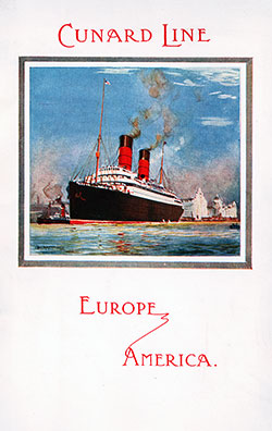 GGA Image ID # 1749be2155 Front Cover of a Saloon Passenger List for the RMS Laconia of the Cunard Line, Departing Tuesday, 11 June 1912 from Liverpool to Boston via Queenstown (Cobh)
