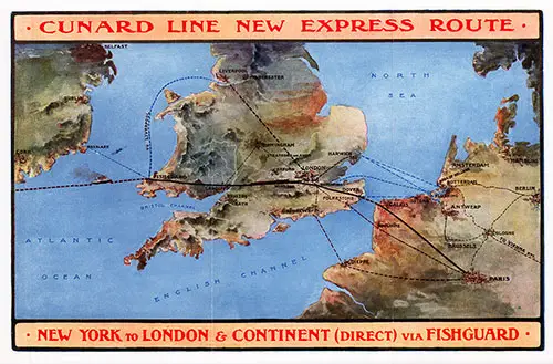 Cunard's New Express Route via Fishguard