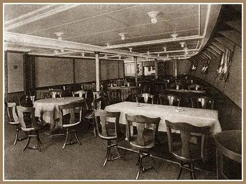 Third-Class Smoking Room on the SS Deutschland (1923).