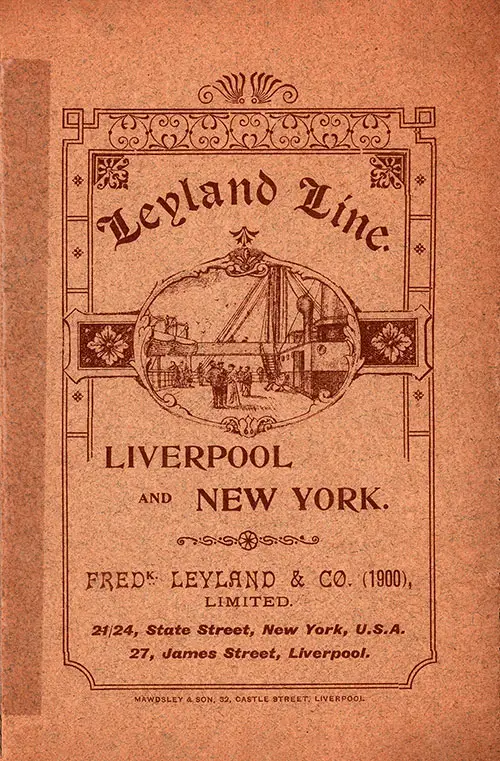 1901-10-05 Passenger List for the SS Devonian