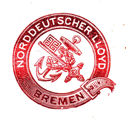 Norddeutscher Lloydm, Bremen Logo, 1905.