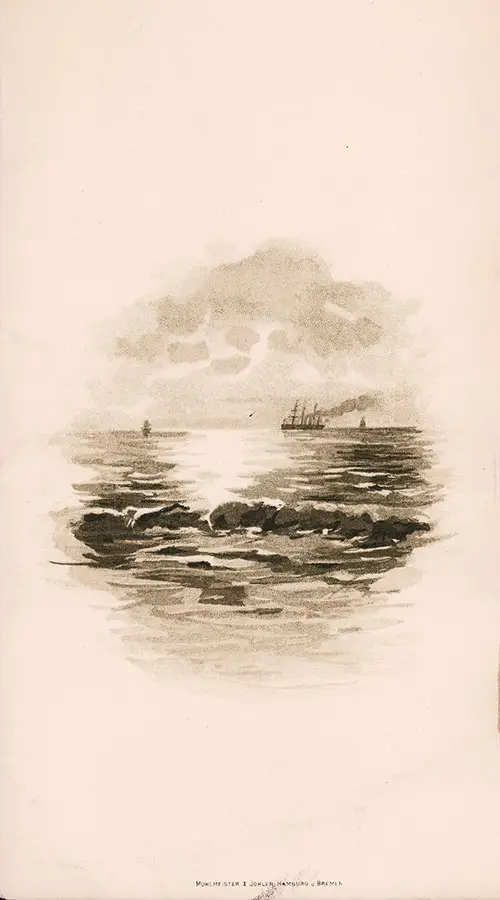 Back Cover, SS Lahn Cabin Passenger List, 18 August 1896.