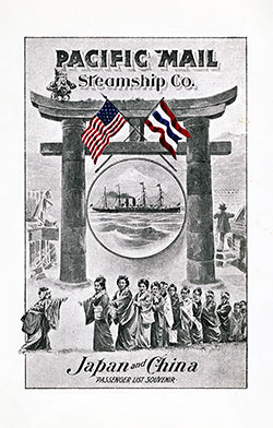 Front Cover of a Cabin Passenger List from the SS Siberia of the Pacific Mail Steamship Company, Departing 26 September 1903 from Yokohama to San Francisco via Honolulu.