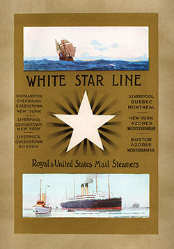 Passenger Manifest, SS Canopic, White Star Line, July 1911, Genoa to Boston 