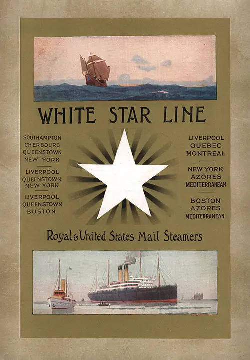 Passenger Manifest, SS Cymric, White Star Line, July 1910, Liverpool to Boston 