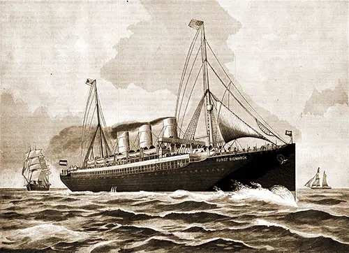The New Steamship Fürst Bismarck of the Hamburg-American Line. Scientific American, 30 May 1891.