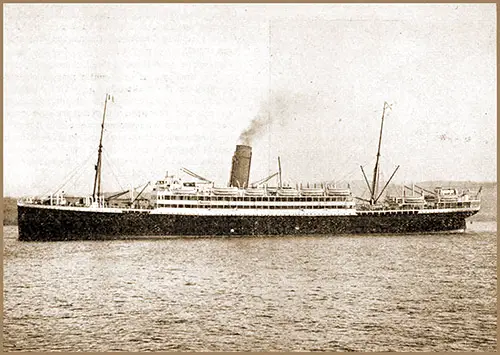 The SS Orduña (1914) of the Royal Mail Line (RMSP).