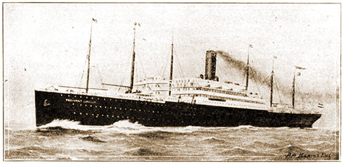 The New Hamburg-American Liner President Lincoln.