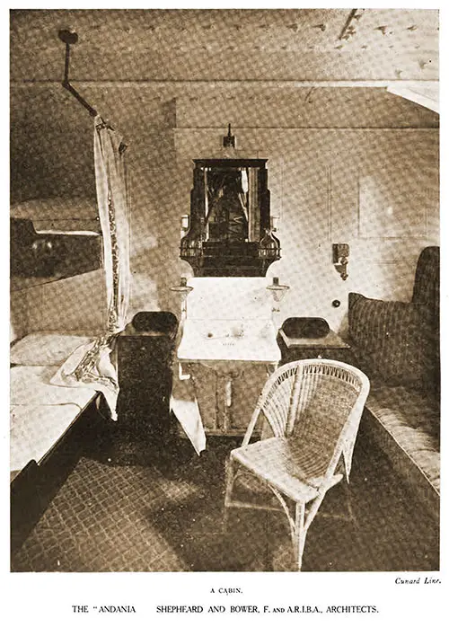 A Cabin or Stateroom on the Andania.