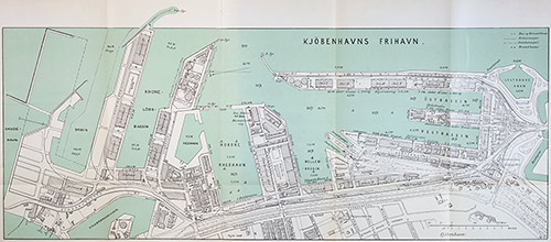 Map of the Free Port of Copenhagen, 1923.