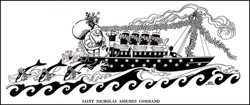 St. Nicholas Assumes Command of the Aquitania