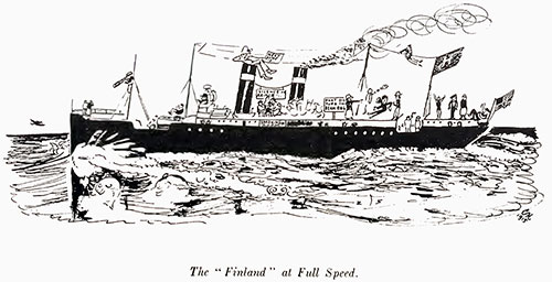 The "Finland" at Full Speed. The Log, 1915.