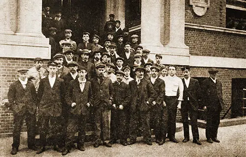 Some of the Crew Members of the RMS Titanic at the A.S.F.S. Institute.