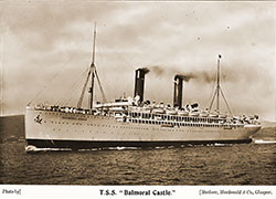 GGA Image ID # 2145222c0f The T.S.S. Balmoral Castle of the Union Castle Line, 1910. Photo by Maclure, Macdonald & Co., Glasgow.