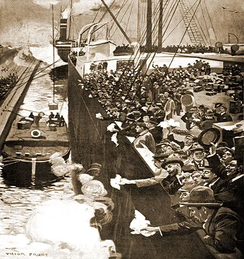 The Rush to Canada-1200 Emigrants Leaving Liverpool on the Ionian.