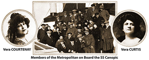 Members of the Metropolitan on Board the SS Canopic.