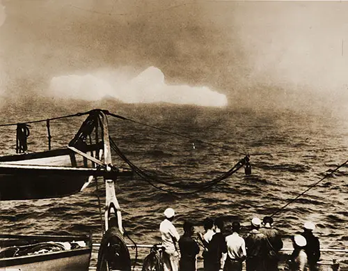 Official Coast Guard Photo. Thirty-Four Years Ago Today (14 - 15 April 1912), 1,517 Men, Women, and Children Lost Their Lives When the Beautiful, Shining New Titanic, on Her Maiden Voyage, Crashed Her “Unsinkable” Bow Into Just Such a Floating Giant. Coast Guardsmen Aboard a Cutter Attached to the International Ice Patrol Pay Slight Attention to a Huge Iceberg Floating by. The Patrol Had Already Warned All Shipping of Its Location and Direction of Drift. Record Group 26: Records of the U.S. Coast Guard, Series: Photographs of Activities, Facilities, and Personalities, File Unit: International Ice Patrol. NAID: 205581387. Local ID: 26-G-01-24-46(1). Produced: January 24, 1946.