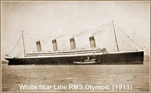 The RMS Olympic (1911) of the White Star Line.