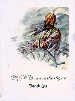 Front Cover, CGT French Line SS Ile de Frence Charity Gala Concert, 22 February 1931.