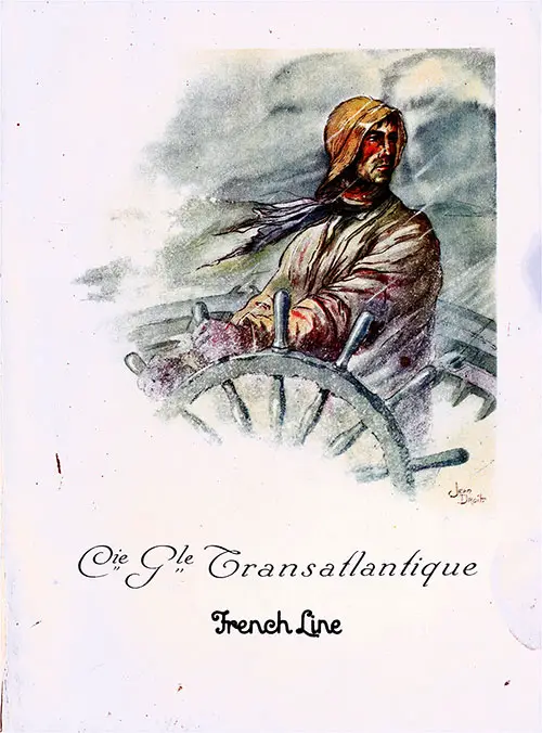 Front Cover, CGT French Line SS Ile de Frence Charity Gala Concert, 22 February 1931.