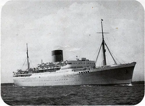 RMS Edinburgh Castle of the Union-Castle Line, 28,705 Gross Tons.