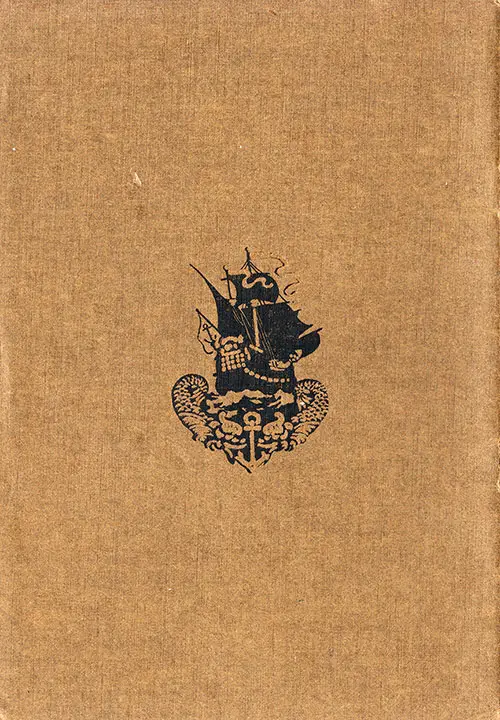 Back Cover, SS Cameronia Cabin Passenger List, 31 July 1926.