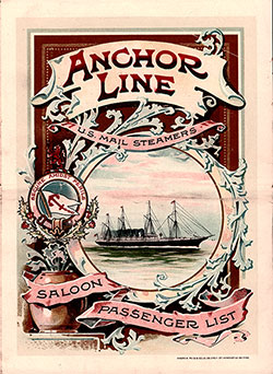 Passenger Manifest, SS Circassia, Anchor Line 1897