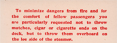 Notice of Fire Danger, 1904