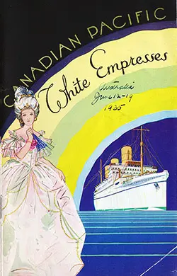 Front Cover, SS Empress of Australia Passenger List - 12 June 1935