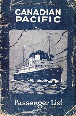 SS Melita Passenger List - 28 May 1921