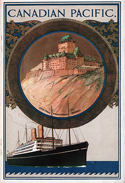 Passenger Manifest, Canadian Pacific SS Melita, Cabin Passengers, 1926