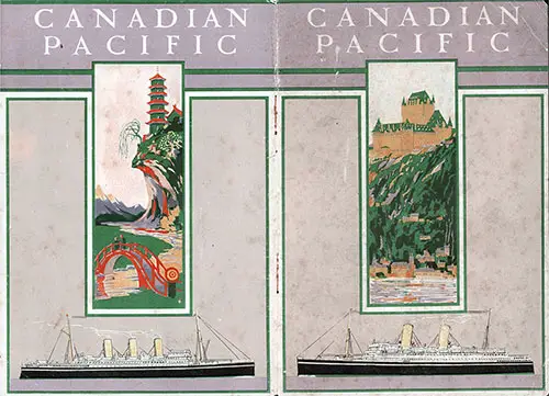 Front and Back Covers of the 22 June 1923 Cabin Passenger List from the SS Montrose.