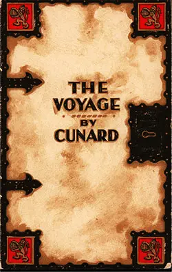 GGA Image ID # 12f532c1a2 Front Cover, Cunard Line RMS Aquitania Tourist Passenger List - 1 October 1932.