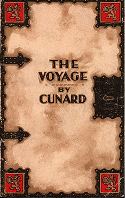 Front Cover, Cunard Line RMS Ausonia Cabin and Tourist Class Passenger List - 4 June 1932.