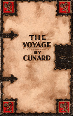 GGA Image ID # 130db04df5 Front Cover, Cunard Line RMS Ausonia Cabin and Tourist Class Passenger List - 4 June 1932.