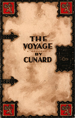 Covers, Cunard Line RMS Berengaria Tourist Passenger List - 17 September 1932.