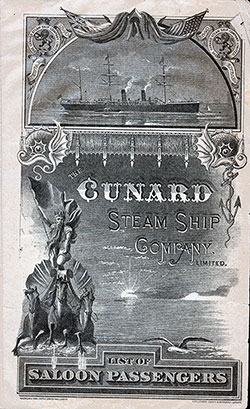 1895-06-29 Passenger Manifest for the SS Campania