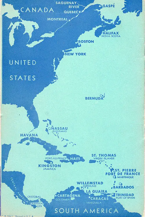 Back Cover, SS Carinthia Cruise Passenger List, 25 July 1939.