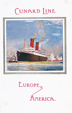 Front Cover, Cunard RMS Orduna Saloon and Second Cabin Passenger List - 17 March 1917.