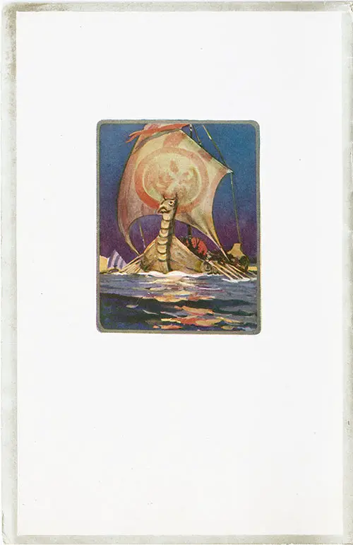 Back Cover, RMS Samaria Passenger List, 25 October 1924.