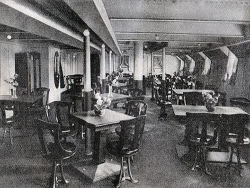 SS Albert Ballin Third Class Ladies' Saloon.