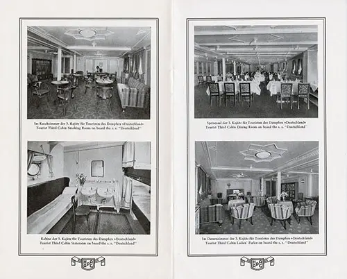 Scenes of the Tourist Third Cabin on the SS Deutschland