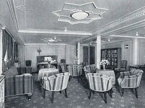 Tourist Third Cabin Ladies Parlor on the SS Deutschland