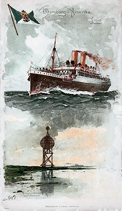 Front Cover, 1905-09-14 SS Hamburg Passenger List